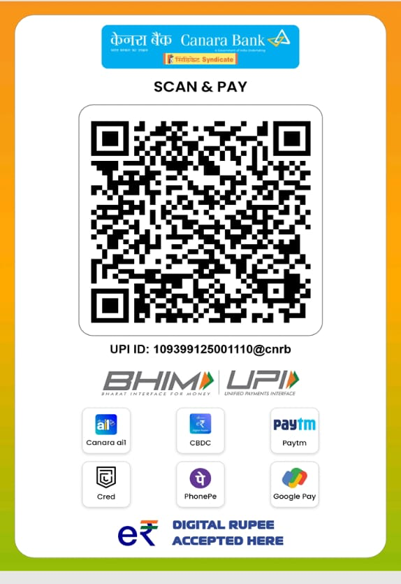 UPI QR code for Canara Bank — Birendra Chamling, UPI ID 109399125001110@cnrb